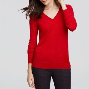 Ann Taylor Cashmere V-neck Sweater